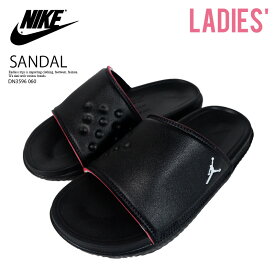 NIKE (ナイキ) サンダル JORDAN PLAY SLIDES (GS) (ジョーダン プレイ スライズ) レディース (キッズ モデル) スライド カジュアル ストリート BLACK/PHOTON DUST/OFF NOIR/UNIVERSITY RED (ブラック/レッド) 黒 DN3596-060 DN3596 060 dpd