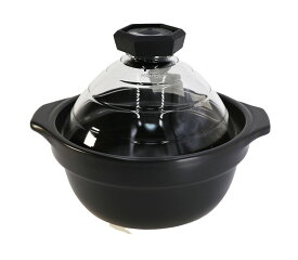 【国内正規品】【500円クーポン発行中】HARIO ハリオ フタがガラスのご飯釜 ごはん釜 3合炊き ガス火電気コンロ 対応 耐熱ガラス 土鍋 炊飯 GNR-200-B-W【年中無休最強翌日配達】【個数制限無・大量購入受付中】