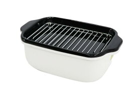 【国内正規品】【500円クーポン発行中】富士ホーロー角型天ぷら鍋 ホワイト TP-20K W【【年中無休最強翌日配達】【個数制限無・大量購入受付中】