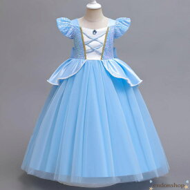 シンデレラドレス アリエル ワンピース 子供 プリンセスドレス ハロウィン仮装 女の子 コスプレ衣装 キッズ 女児 パーティー ステージ衣装