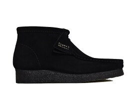 【送料無料】CLARKS ORIGINALS WALLABEE BOOT BLACK SUEDE クラークス ワラビー ブラック スエード ブーツ シューズ スニーカー ギフト