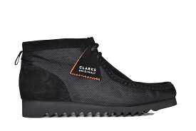 【送料無料】CLARKS ORIGINALS WALLABEE BOOT 2.0 BLACK SUEDE NYLON COMBI クラークス ワラビー ブラック スエード ブーツ シューズ スニーカー ギフト MADE IN PORTUGAL ポルトガル製