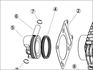 4. RING SET, PISTON(61) [GROM O {AAbvLbg(ED12100K26xxjFCi] oCN