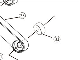 【レース専用】 33.COLLAR [バックステップキット(EH650K64R1)：補修部品] バイク