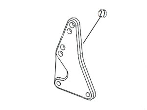 �y���[�X��p�z 27.HEEL STOPPER PLATE RH [4�|�W�V�����o�b�N�X�e�b�v�L�b�g(EC09650KYJRA12�j�F��C���i] �o�C�N