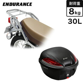 ENDURANCE（エンデュランス）SR400 RH16J リア キャリア メッキ + リアボックス セット 30L バイク