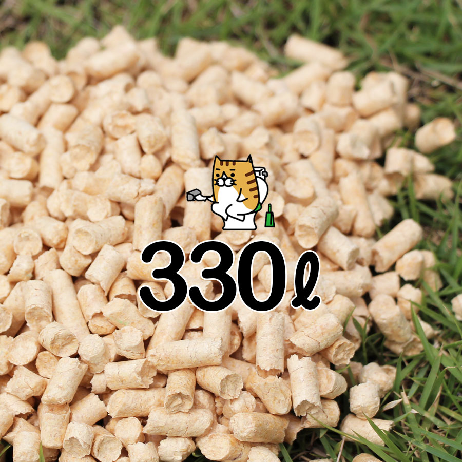 【ペレットストーブ用燃料】【ネコ砂・猫砂】ペレットボイラー・ペレットストーブ用燃料に最適！猫砂の代替用として多数使用されているペレットです！ 木質ペレット (真庭ペレット) 33リットル×10袋 計330リットル（20kg １０袋 200kg）ペレットストーブ 用燃料・ネコ砂(猫砂・ねこ砂)用にもＯＫ！
