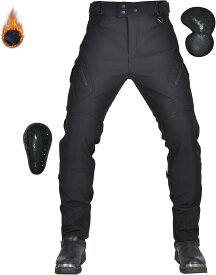 ライディングパンツ 冬用 メンズバイク用パンツ 防寒 ライダースパンツ 裏ボア バイクズボン プロテクター バイク用ウインターパンツ 防水防風 レーシングパンツ 防寒保温