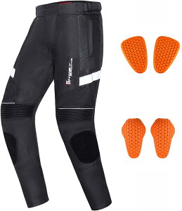 ライディングパンツ 冬用 メンズバイク用パンツ 防寒 ライダースパンツ プロテクター レーシングパンツ 防寒ライナー付き バイクズボン 春夏秋冬向け 通気 防寒保温 ブラック