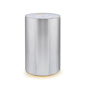 車載アロマディフューザー ENERG e's Adventure 車載用 ネブライザー式 ディフューザー充電式 静音 10m空瓶スポイト付き T11-ENCS1 (シルバー) ギフトラッピング可