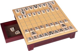 木製将棋 セット Homraku 引き出し式 将棋盤　駒付き コンパクト旅行ゲーム　 ボードゲーム テーブルゲーム 子供も大人も6歳以上楽しめる おもちゃ 駒の動かし方説明書付き しょうぎ　ショウ