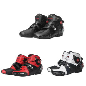 オートバイブーツ バイク用靴 メンズバイクブーツ プロテクト スポーツブーツ ライディングシューズ 選べる3色