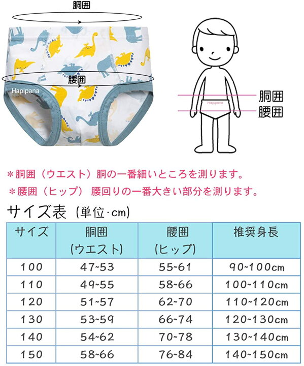 楽天市場】Hapipana 男児 ブリーフ パンツ 6点セット キッズ ショーツ  