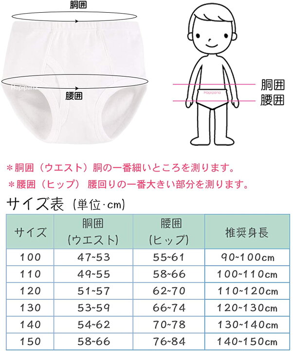 楽天市場】キッズ ショーツ パンツ 6枚セット 前開き ブリーフ 綿100 