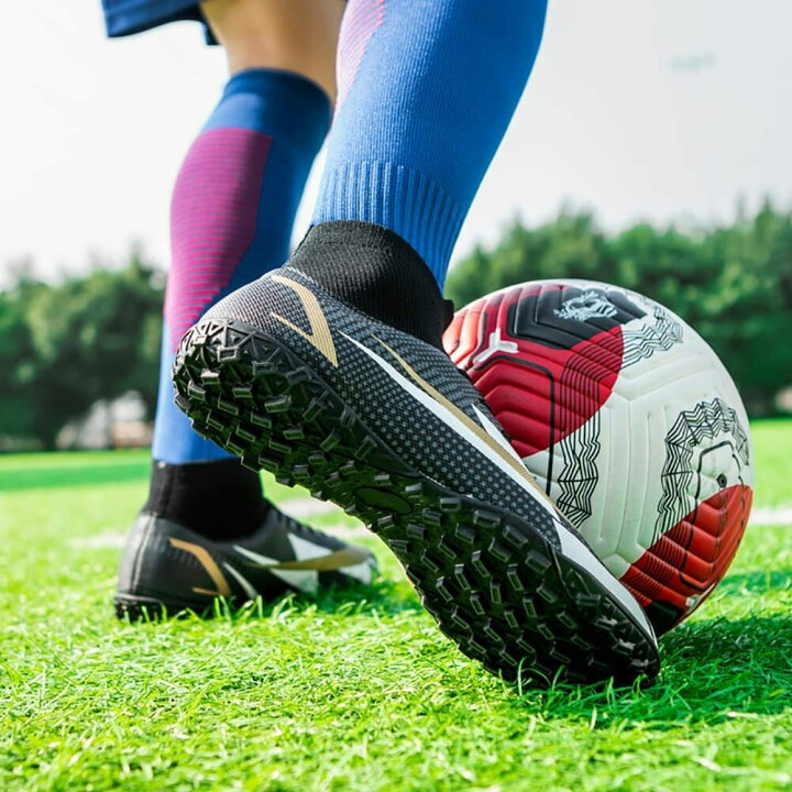 楽天市場 サッカーシューズ メンズ スパイク サッカートレーニングシューズ ジュニア 大人 専門家サッカー ファッション壊れた爪サッカーシューズ 滑り止め 軽量人工芝 屋内アウトドアサッカーシューズ 男女兼用 22 5cm 27 5cm Energ 楽天市場店