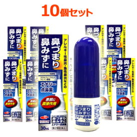 【第2類医薬品】エナジー点鼻薬　30ml×10個セット　花粉症薬 花粉症 薬 ナファゾリン塩酸塩 点鼻薬 くしゃみ 鼻みず 鼻づまり 急性鼻炎 鼻水 アレルギー性鼻炎 副鼻腔炎 ナザール　スプレー　ジェネリック