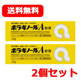 5/25限定！最大100％Pバック＆最大1,000円OFFクーポン＆全品2％OFFクーポン!【第(2)類医薬品】天藤製薬【送料無料！】【2本セット】まとめ割　ボラギノールA軟膏　20g×2個セット　【黄色箱】