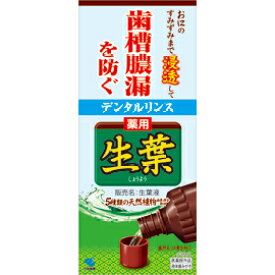 4/25限定！最大1,000円OFFクーポン！＆全品2％OFFクーポン！【小林製薬】生葉液デンタルリンス　330ml