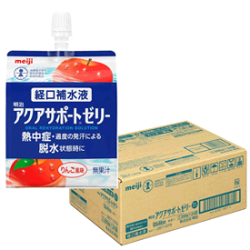 5/15限定！最大100％Pバック＆1,000円OFFクーポンさらに全品2％OFFクーポン!【送料無料！ 24個セット!】【明治】アクアサポートゼリー リンゴ風味　200g　24個セット
