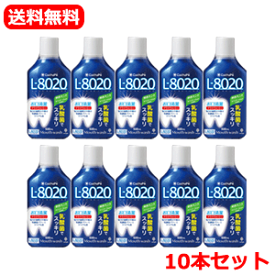【紀陽除虫菊】【送料無料！10個セット】クチュッペL-8020爽快ミント500ml×10個【青】マウスウォッシュ