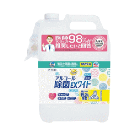 【アース製薬】ヘルパータスケらくハピアルコール除菌EXワイドつめかえ(5L)大容量のアルコールになります、他商品との同梱はできません