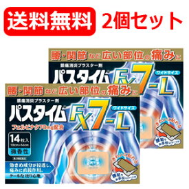 【第2類医薬品】【2個セット 送料無料】【祐徳薬品】パスタイムFX7-L　大判　14枚×2　貼付剤※セルフメディケーション税制対象商品