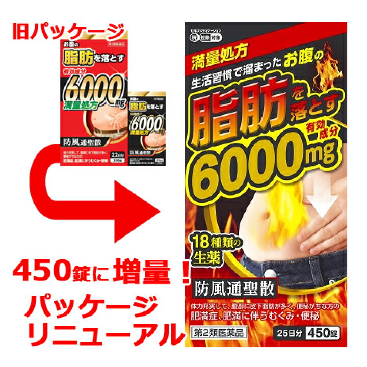 9/10限定!最大100%Pバック&最大1,000円OFFクーポン&全品2%OFFクーポン【第2類医薬品】【送料無料・3個セット】 防風通聖散料エキス錠 至聖 450錠×3セット 満量処方 6000mg新パッケージ! 北日本製薬 エナジードラッグ 防風通聖散料エキス錠「至聖」 450錠 6000mg ×2個セット