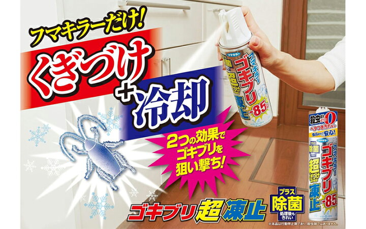 楽天市場】【フマキラー】ゴキブリ超凍止ジェット 除菌プラス 230ml 