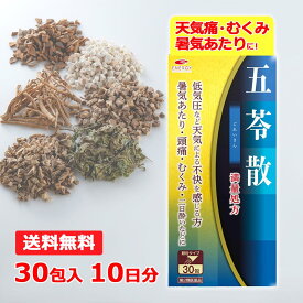 【第2類医薬品】【送料無料・メール便】満量処方 エナジー 五苓散料エキス顆粒　30包【10日分】【満量処方五苓散・散剤】（ごれいさん・ゴレイサン）低気圧 低気圧不調 だるさ むくみ 漢方 五苓散むくみ 天気頭痛 頭痛 水溶性下痢 急性胃腸炎 暑気あたり 二日酔い