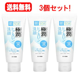 送料無料！3個セット！ ロート製薬　肌研（ハダラボ）極潤ヒアルロン洗顔フォーム　100g