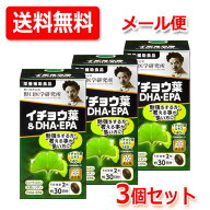 【送料無料！ 3個セット】【野口医学研究所】イチョウ葉＆DHA・EPA（510mg×60粒）約30日分×3個　【栄養…