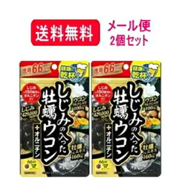 【メール便対応・送料無料・2個セット】　しじみの入った牡蠣ウコン+オルニチン徳用66日分＜264粒＞×2セット　井藤漢方