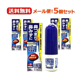 【第2類医薬品】【メール便対応・送料無料・5セット】エナジー点鼻薬　30ml×5個セット！花粉症薬　花粉症 薬　ナファゾリン塩酸塩 点鼻薬 くしゃみ 鼻みず 鼻づまり 急性鼻炎 鼻水 アレルギー性鼻炎 副鼻腔炎 ナザール　スプレー　ジェネリック