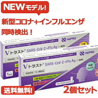 【第1類医薬品】即発送！【ネコポス便！送料無料！2個セット！】 ニプロ Vトラスト SARS CoV 2 +Flu Ag（…