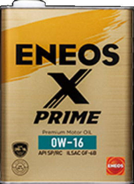 楽天市場】ENEOS X PRIME エックスプライム エンジンオイル 0W-16 SP 