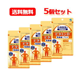 10/25限定！最大100%Pバック＆全品2％OFFクーポン!【メール便！送料無料！5個セット！】【小林製薬】ビタミンD　乳酸菌プラス30粒30日分×5