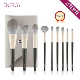 ★送料無料 ★ENERGYメイクブラシ9本セットー芳華シリーズ 化粧ブラシ ブラック 化粧筆 メイクブラシセット メイク道具 化粧ポーチ付き　メイク　ブラシ　贈り物