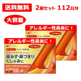 【第2類医薬品】フェキソフェナジン エナジー鼻炎薬 112錠 2個セット 112日分 (アレグラ アレルビ ジェネリック) エナジーフェキソフェナジン鼻炎薬 アレルギー専用鼻炎薬 薬 花粉症 花粉 ※セルフメディケーション税制対象商品 フェキソフェナジン塩酸塩 メール便 送料無料