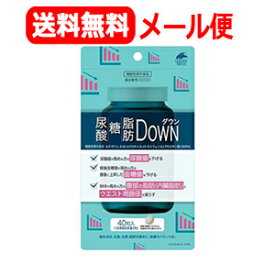 【メール便！送料無料！】【ユニマットリケン】尿酸・糖・脂肪DOWN（40粒入）