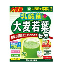 山本漢方製薬　乳酸菌大麦若葉粉末スティックタイプ　4g×60包入　【おいしい青汁】