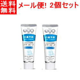 【定形外郵便送料無料！！】【2本セット】【わかもと製薬】薬用ハミガキ　アバンビーズ80g×2個【レギュラーミント】【乳酸菌配合】【青】【2本セット】【定形外】