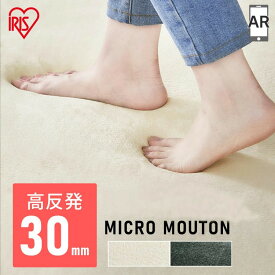 ラグ 厚手 おしゃれ 北欧 ラグマット カーペット 2畳 185×185 3畳 185×240 30mm 高反発 リビング 絨毯 滑り止め 防音 遮音 ペット 分厚い 一人暮らし 極厚 ラクッションラグ ラグマット センターラグ アイリスオーヤマ【AR対応】[SA]