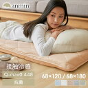接触冷感ごろ寝クッション 68×120cm　68cm×180cm ひんやり クッション 冷感 お昼寝 クール もっちり ゴロ寝 68cm×120cm 3層構造 抗菌防臭加工 アイスブルー ホワイト アッシュピンク ライトグレー グレージュ