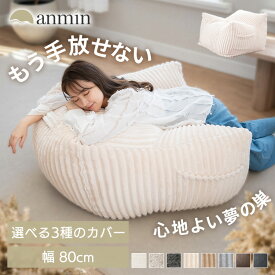ビーズソファ 1人掛けソファ ポケット付き 洗えるカバー クッション 1P ソファ 一人用 韓国インテリア ラウンジャービーズソファ カバー取り外し可能 カバー洗濯可能 肌触り フリーレイアウト 一人暮らし 新生活 LNG-90K[SA]