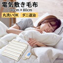 電気毛布 敷き 140×80 洗える 洗濯OK 電気敷き毛布 電気 敷き毛布 敷毛布 温度調節 簡単 操作 ダニ対策 毛布 薄手 冬…