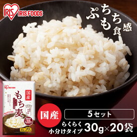 もち麦 国産 パック 小分け 3kg 600g×5袋 (30g×20袋) チャック付き 雑穀米 国産 精白麦 雑穀 国産 もち麦ごはん アイリス パック 食物繊維 大麦 もち麦ご飯 もちむぎごはん もちむぎ 国産もち麦 手軽 簡単 アイリスフーズ アイリスオーヤマ