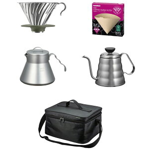 V60 アウトドア コーヒーベーシックセット O-VOCB送料無料 コーヒーセット コーヒー 珈琲 アウトドア キャンプ 焚き火 焚火 たき火 HARIO ハリオ