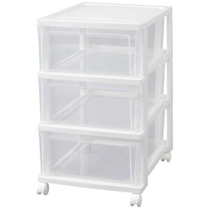 収納ケース 引き出し クローゼットチェスト【1個・2個セット】プラスチック クローゼット収納 押入れ収納 衣類収納 クリアチェスト 押入れチェスト 積み重ね 衣替え 衣装ケース キャスター