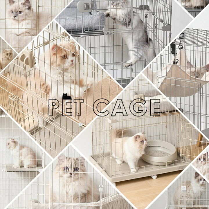 楽天市場】[最大400円OFFクーポン/新生活フェア]猫 ケージ 2段 ワイド 