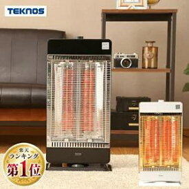 ≪ポイント3倍★11日9:59迄≫ 電気ストーブ カーボンヒーター 2灯 900W 450W 強弱切替 ストーブ 遠赤外線 ヒーター 小型 電気ヒーター カーボン 首振り 速暖 安全機能付 足元 リビング 寝室 洗面所 脱衣所 暖房器具 暖房 テクノス TEKNOS CH-IR *